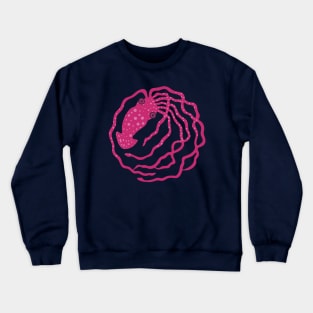 PINK SQUID Funny Undersea Ocean Creature with Tentacles - UnBlink Studio by Jackie Tahara Crewneck Sweatshirt